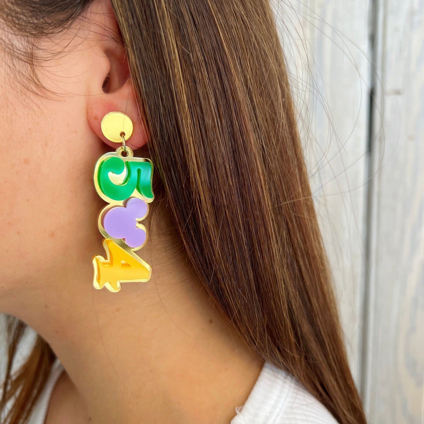 Mickey 504 Acrylic Earring