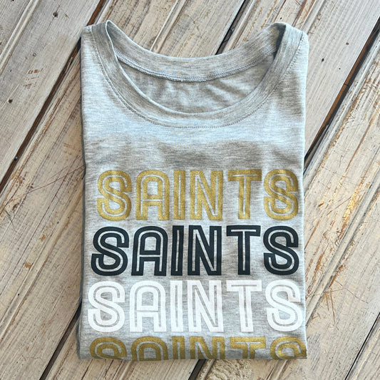 Saints x 5 Crew Tank-grey