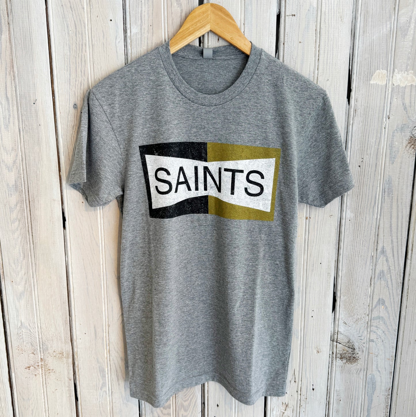 Two Tone Saints Tee-tri grey