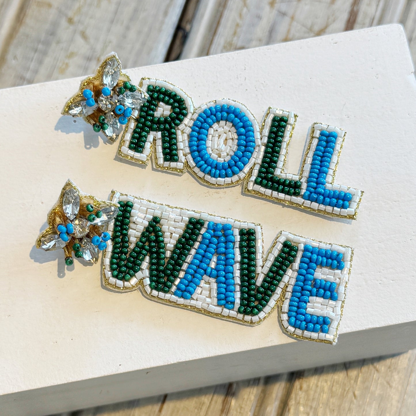 Roll Wave Beaded Earring