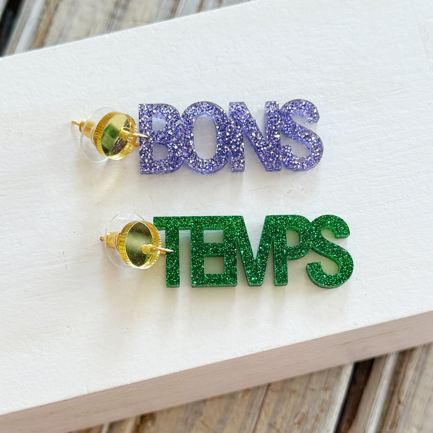 Bons Temps Acrylic Earring