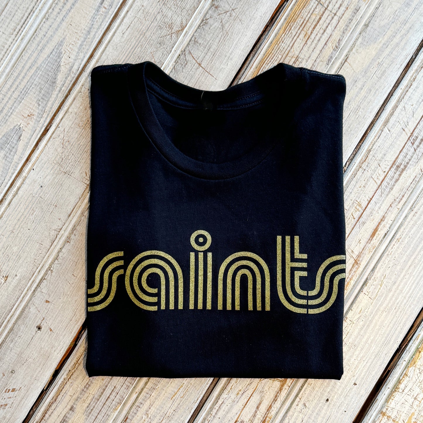 Mono Saints Crop Top-black/gold