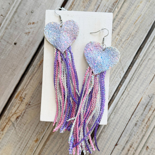 Lover Heart Fringe Earring