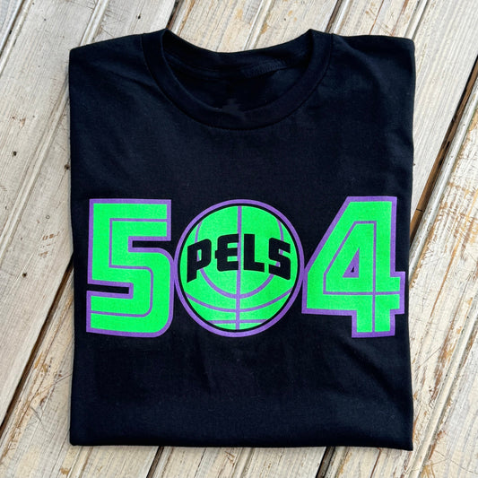 Pels 504 Unisex Tee-black/green