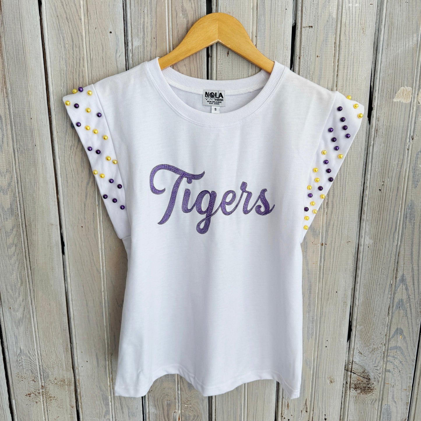 Nolaverse Tigers Pearl Flutter Sleeve