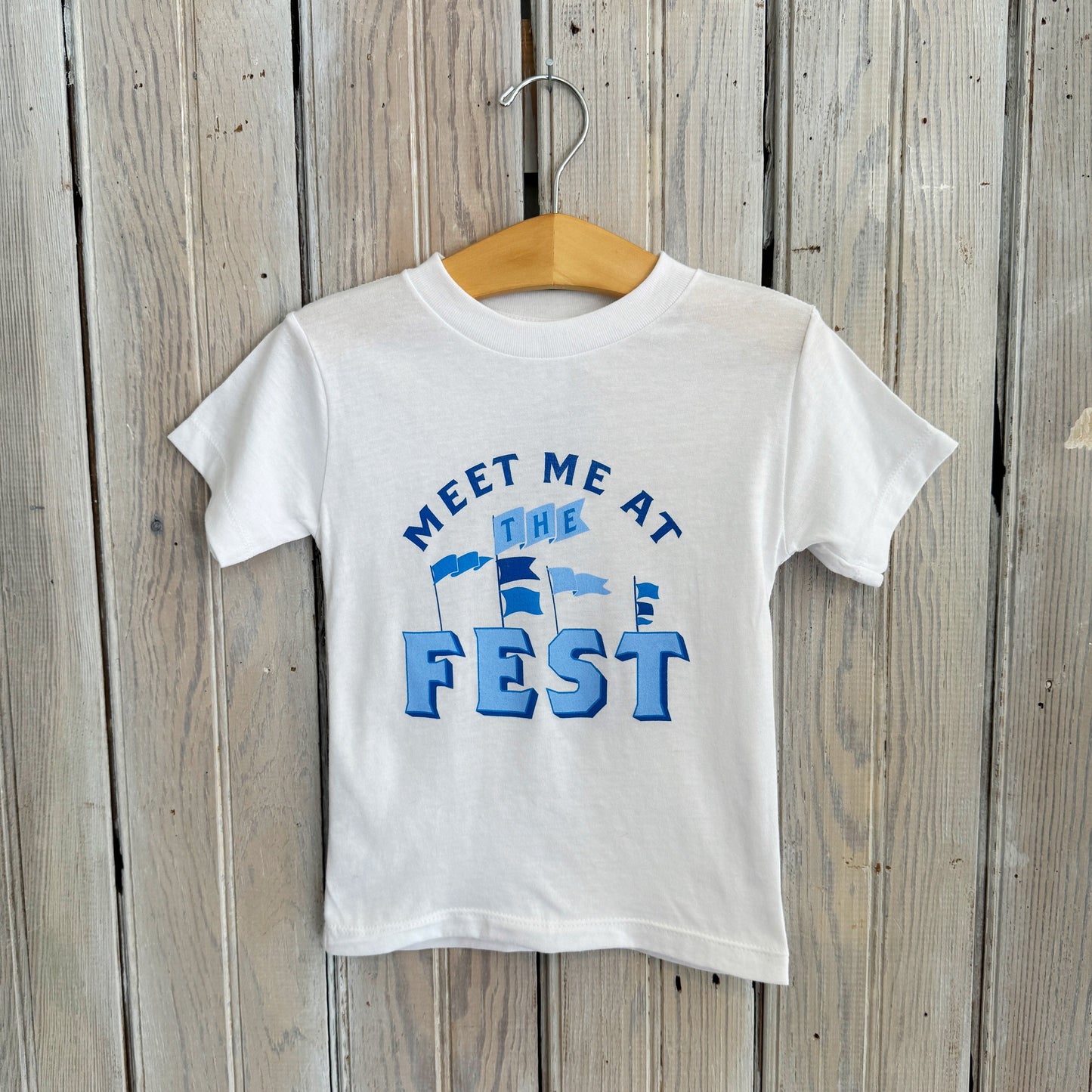 Meet Me At Fest Kids Tee-white