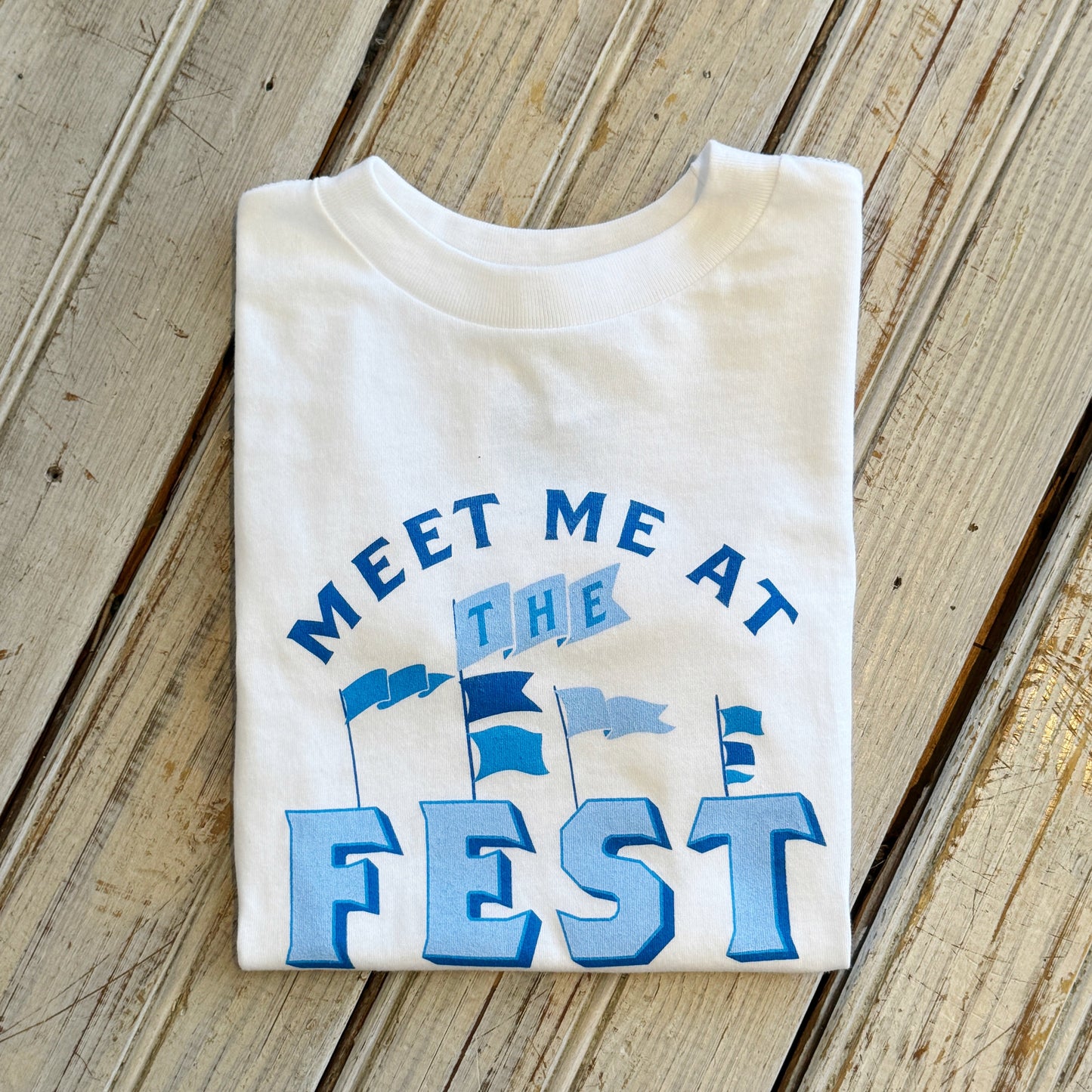 Meet Me At Fest Kids Tee-white