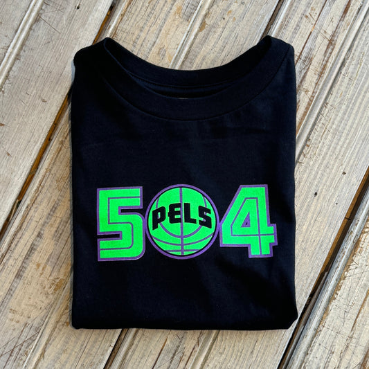 Pels 504 Kids Tee-black/green