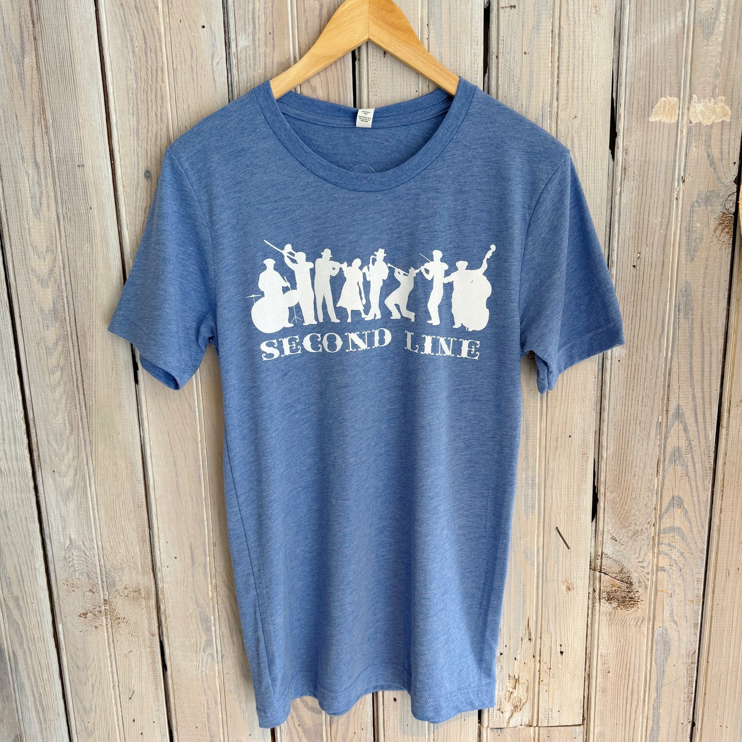 Second Line Unisex Tee-athletic blue