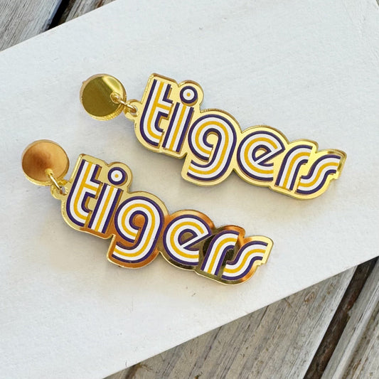 Mono Tigers Acrylic Earring