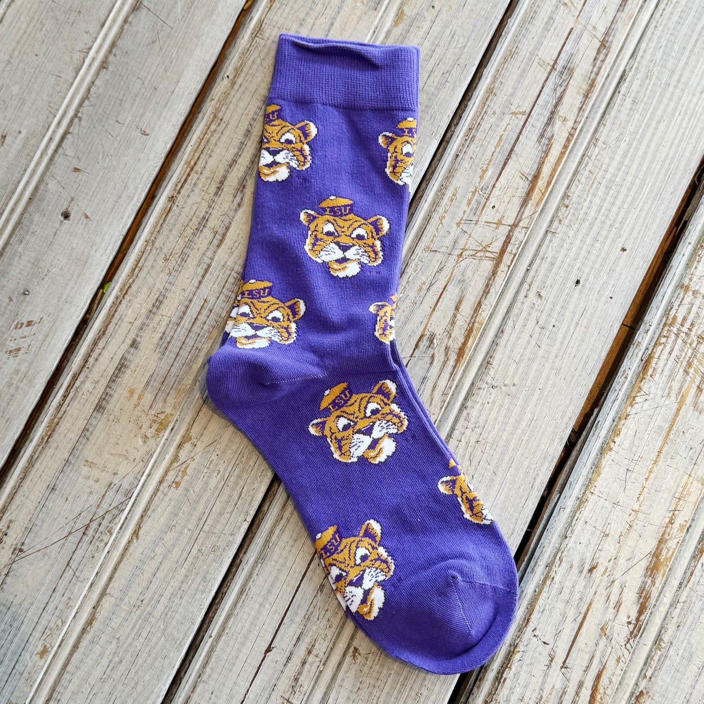 JT x LSU Sailor Mike Sock-purple