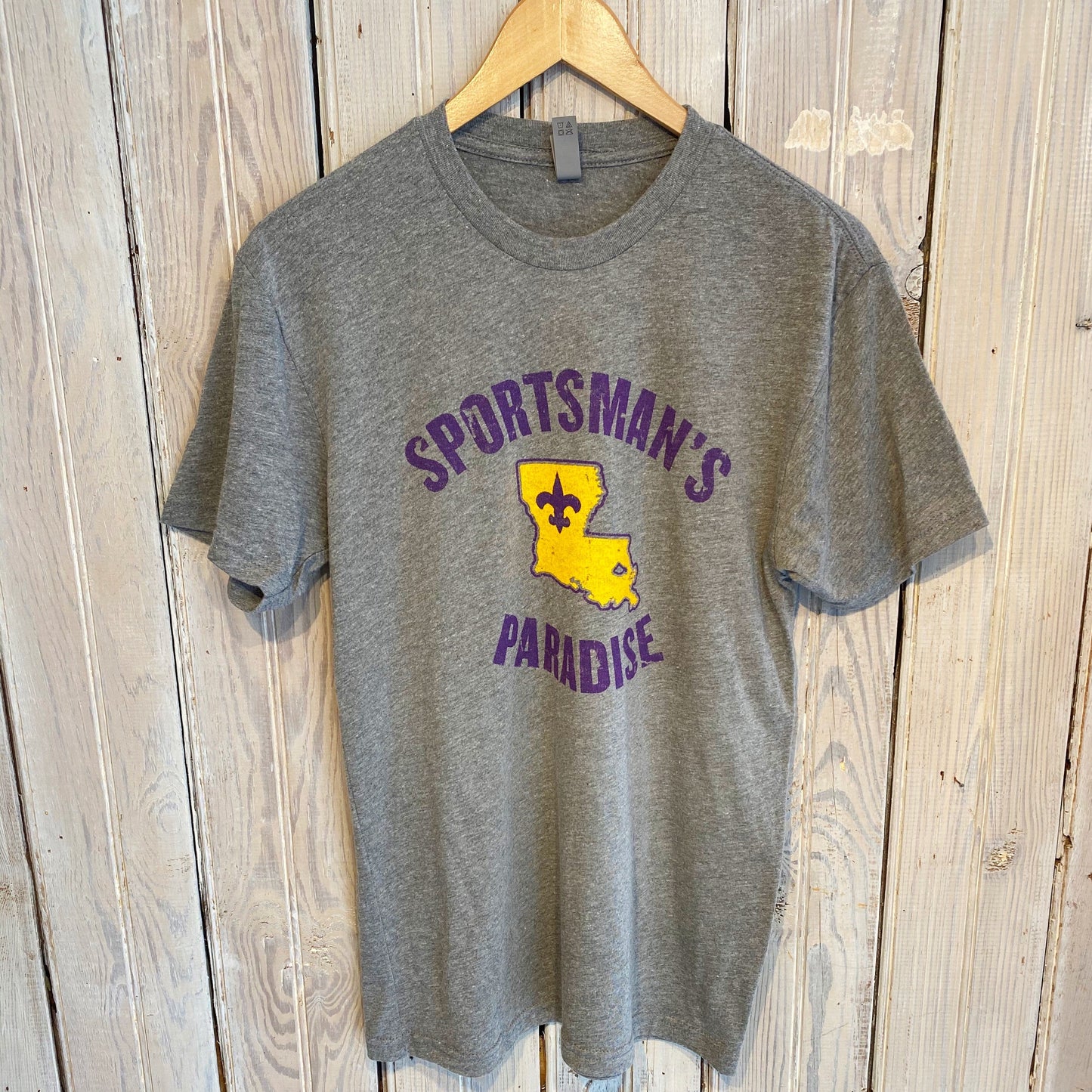 Sportsman's Paradise Unisex Tee-LSU grey