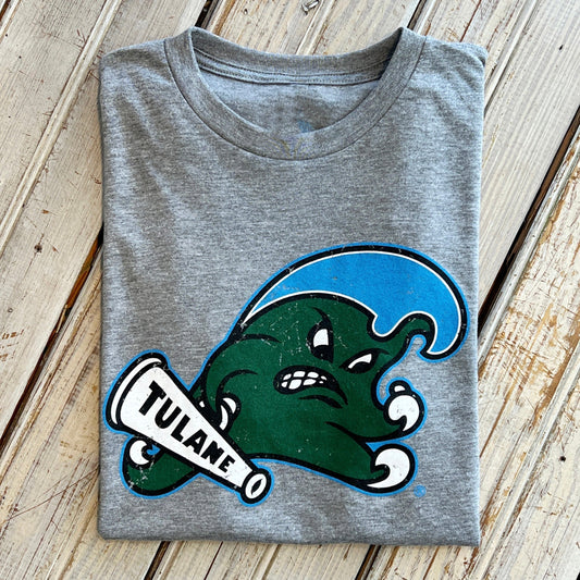 Tulane Angry Wave Tee-hea grey