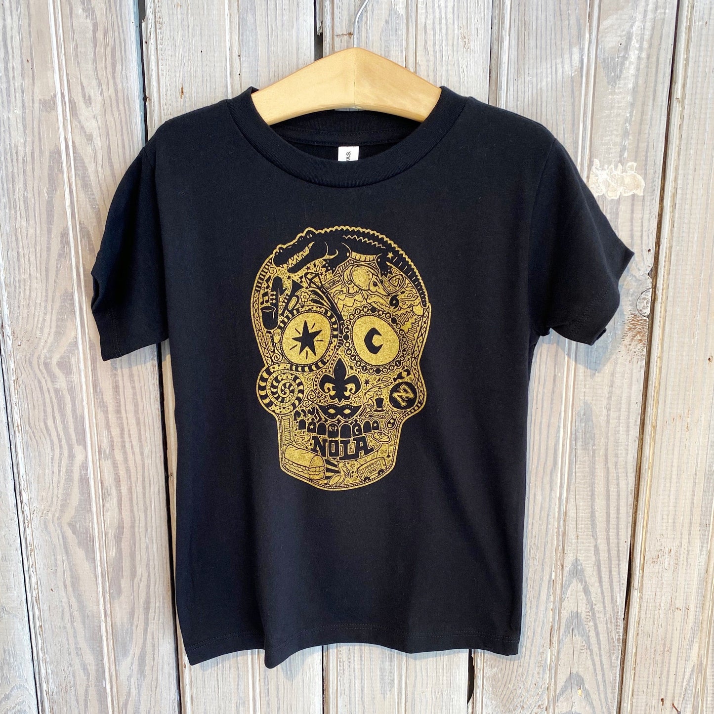 Nola Skull Kids-black/gold