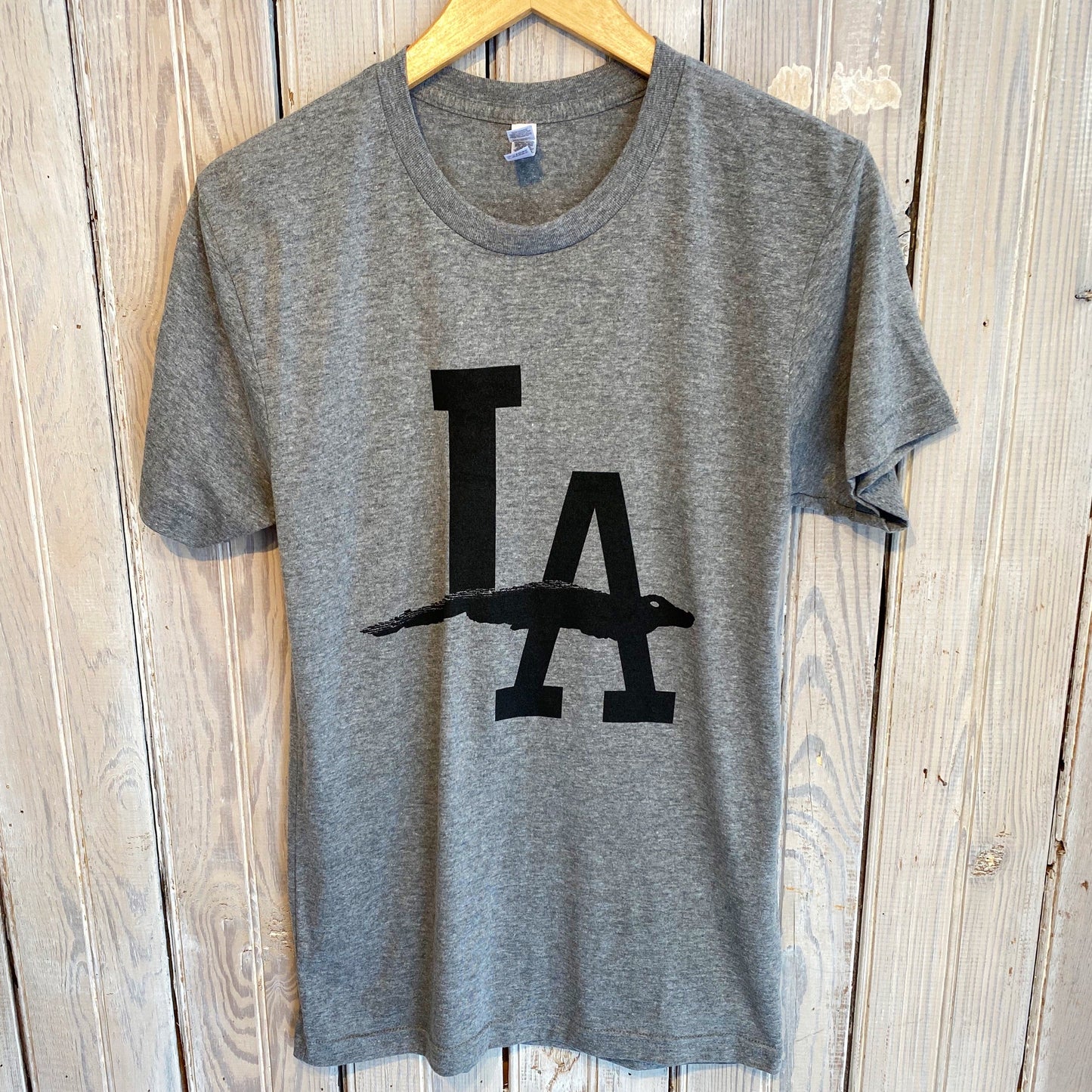 LA Gator Tee-Tri Grey/Black