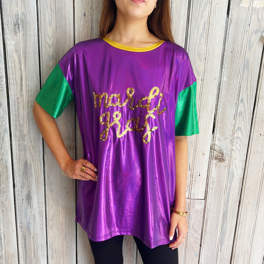 Nolaverse MG Metallic Sequin Tunic