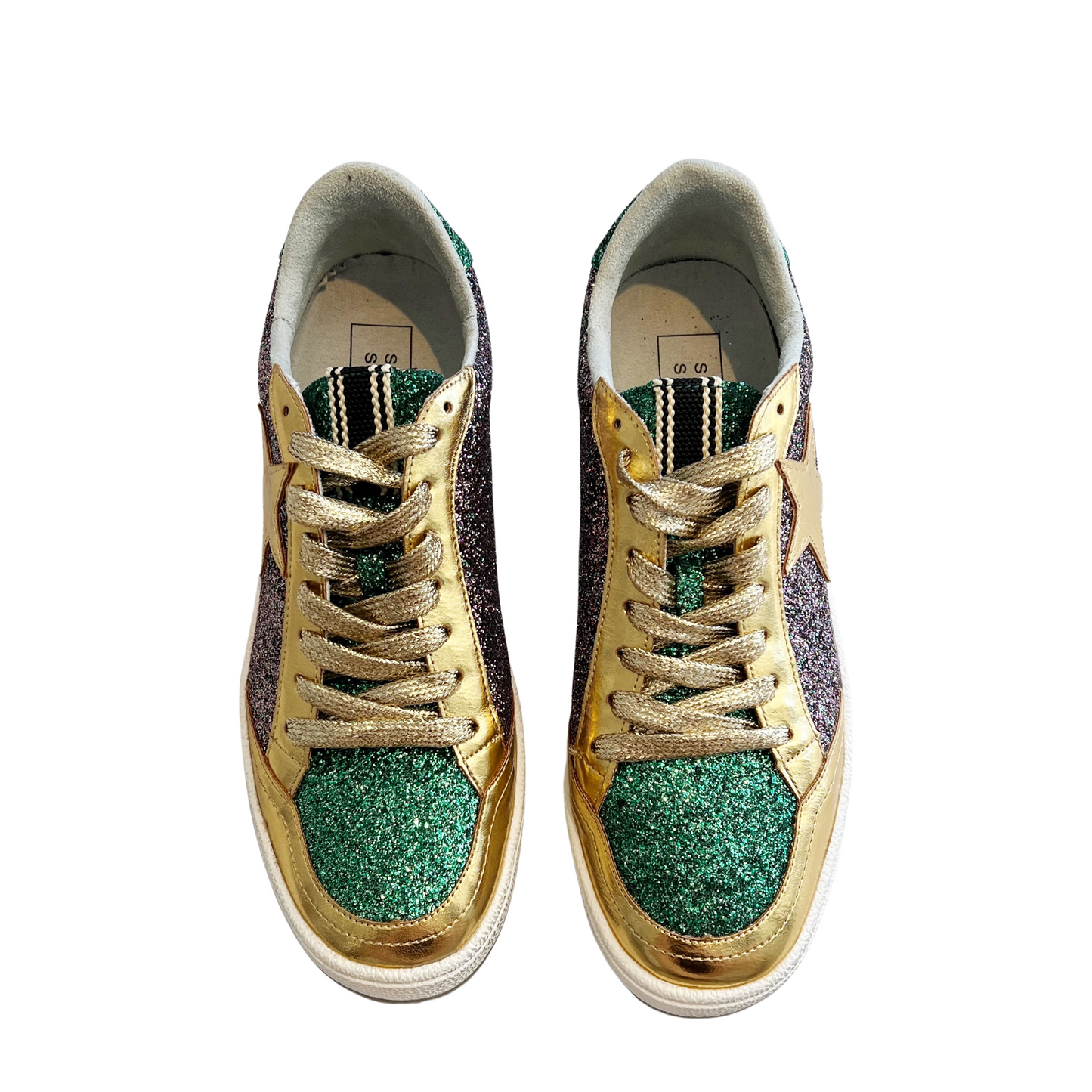 Mardi Gras Glitter Star Sneaker