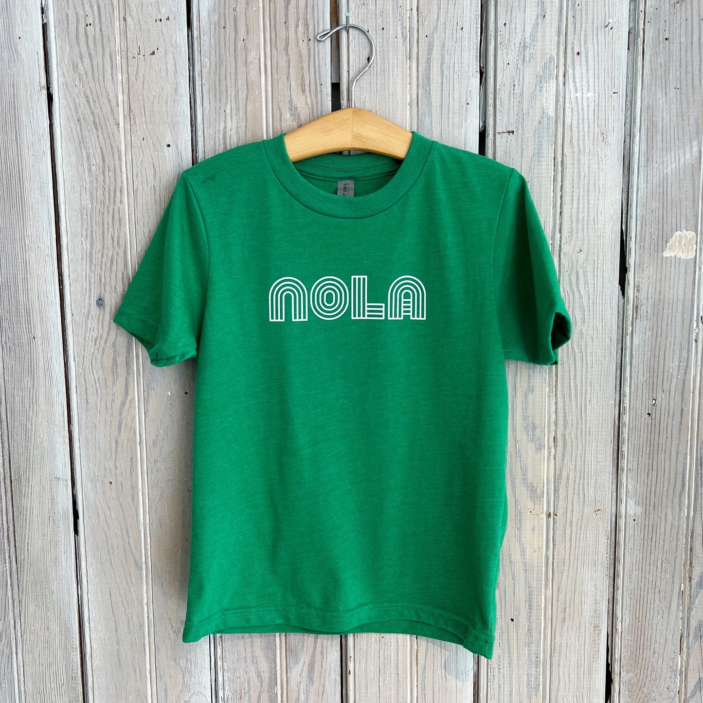 Kids Mono Nola Tee-green/white