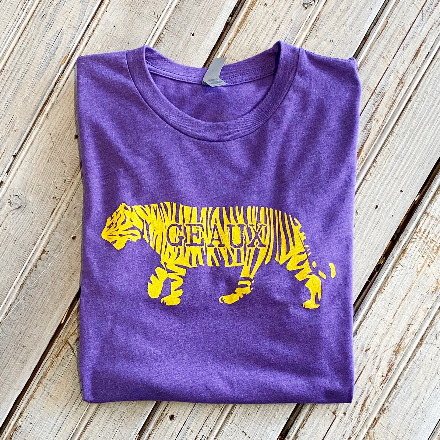 Geaux Tigers Tee-purple