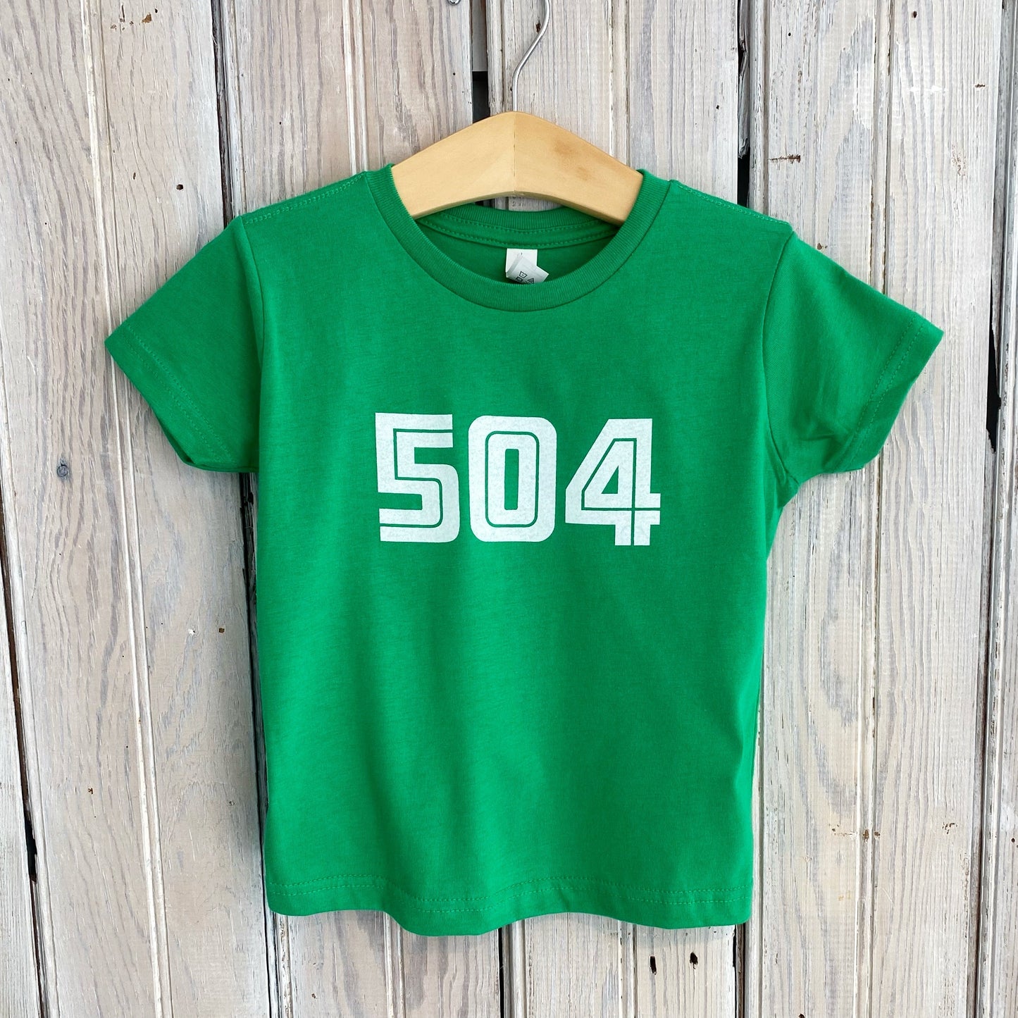 Kids 504 Tee-green/white