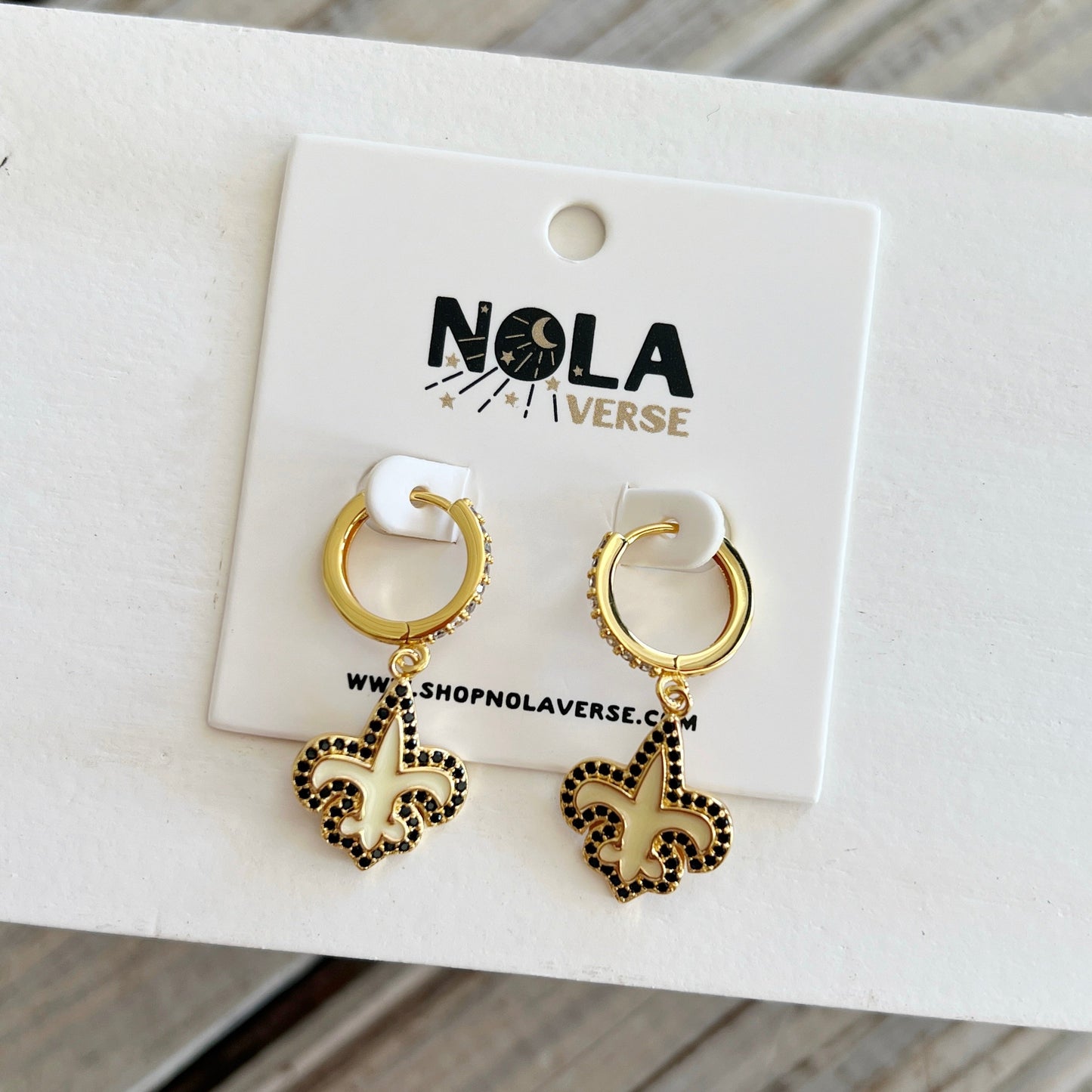 Nolaverse FDL Hoop Earring-gold