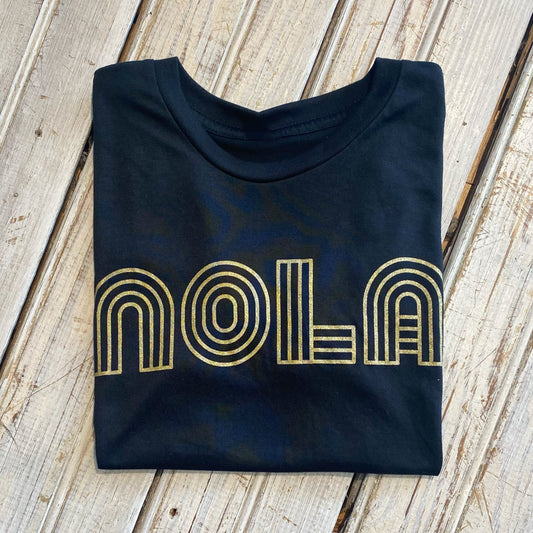 Mono Nola Crop Top-black/gold