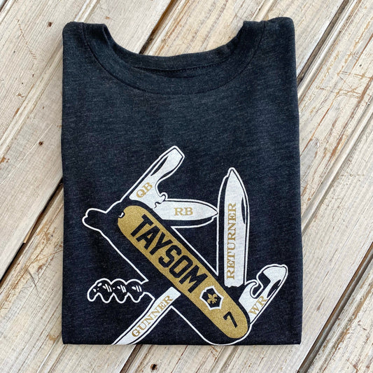 Taysom Kids Tee-tri black