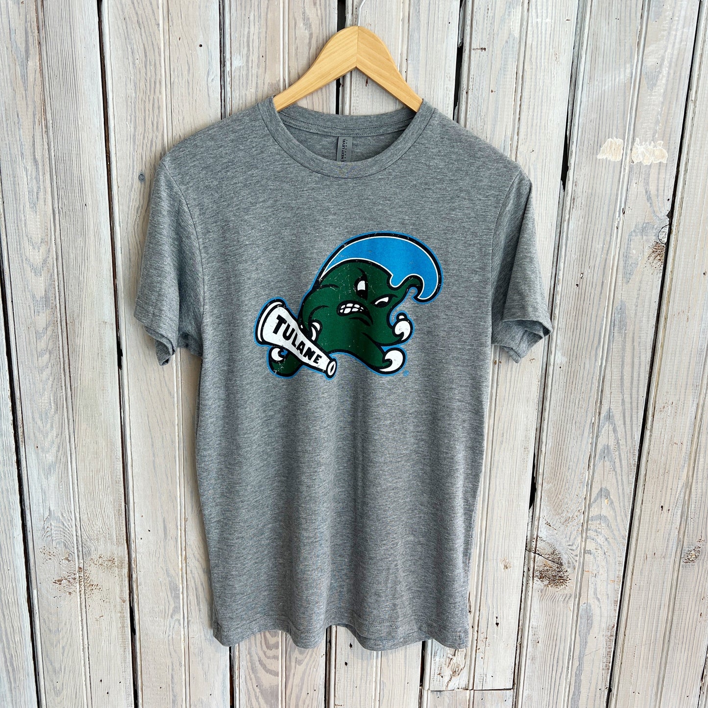 Tulane Angry Wave Tee-hea grey