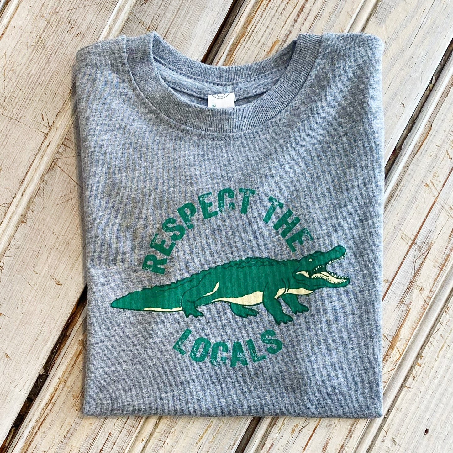 Respect The Locals Kid's Tee-grey