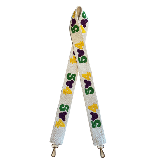 504 Mickey Beaded Strap-white/purple/green/gold