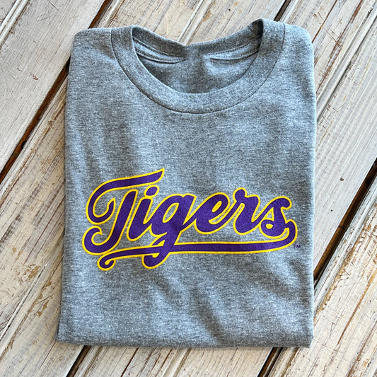 LSU Tigers Script Kids Tee-hea grey