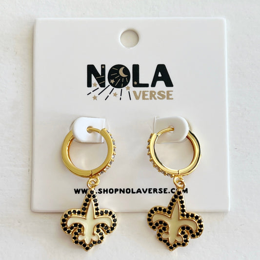 Nolaverse FDL Hoop Earring-gold