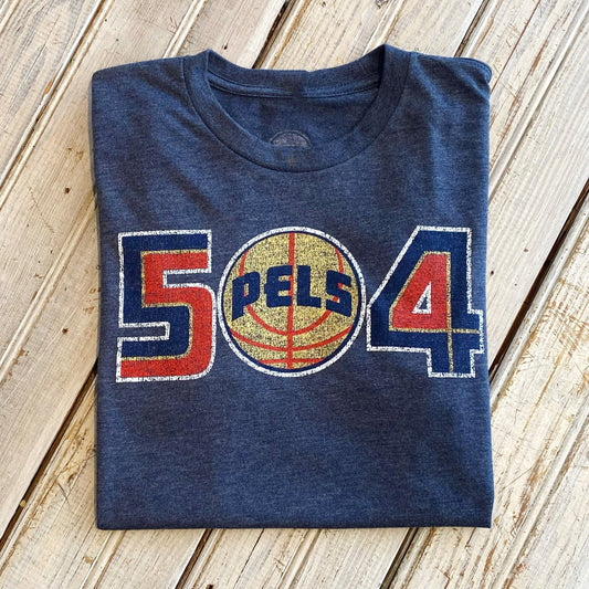 504 Pels Tee-vintage navy