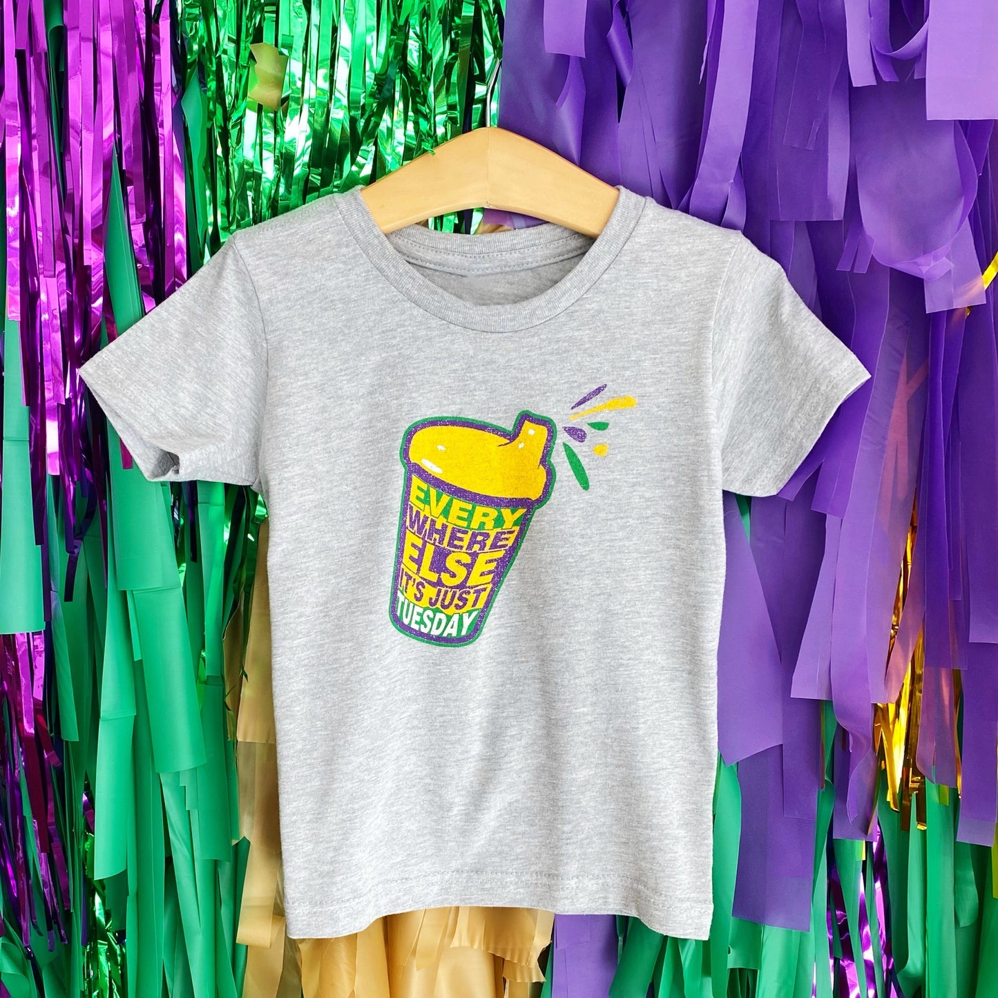 Everywhere Sippy Cup Kids Tee-hea grey