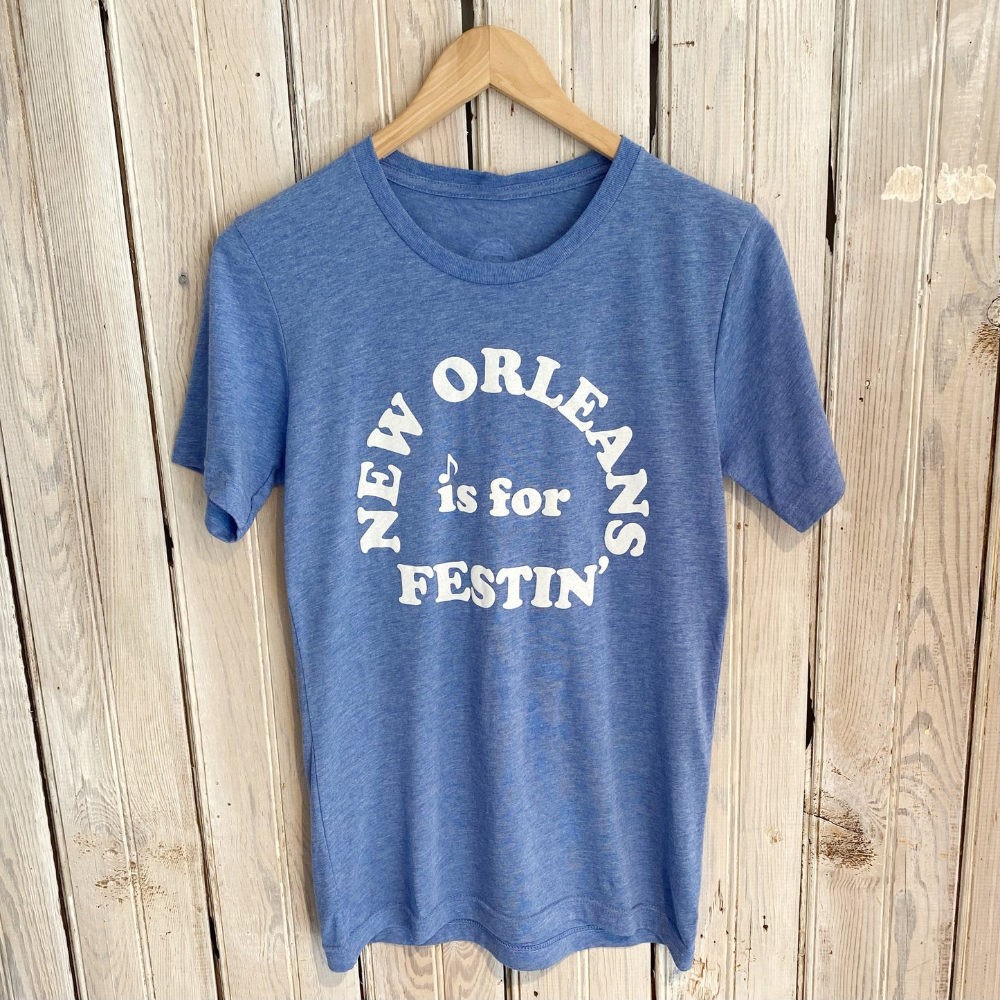 NO Is For Festin' Unisex Tee-light blue