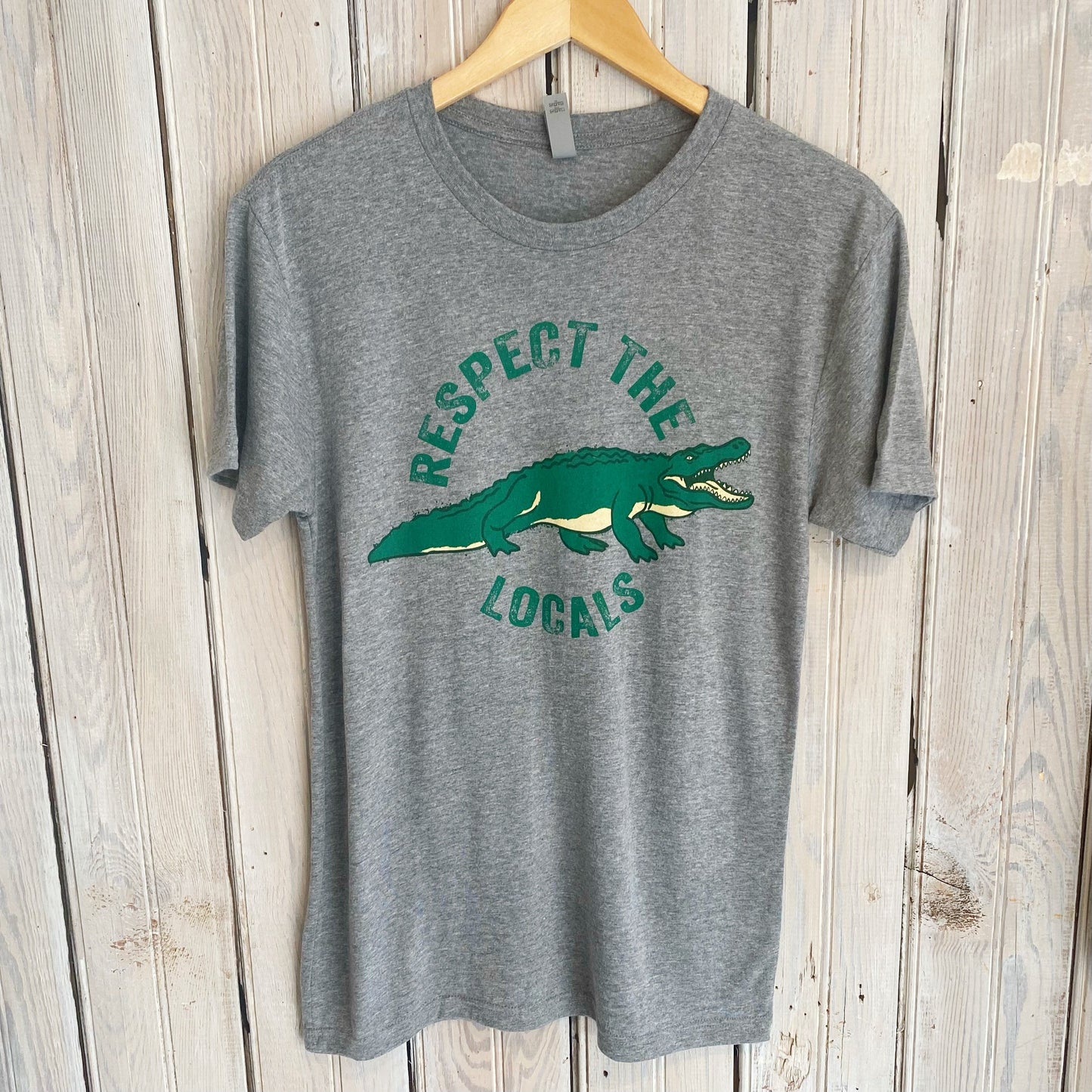 Respect The Locals Tee-tri grey