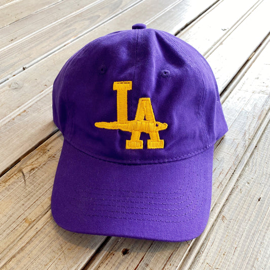 LA Gator Hat-purple & gold