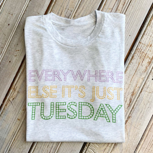 Everywhere Else Bead Tee-hea white