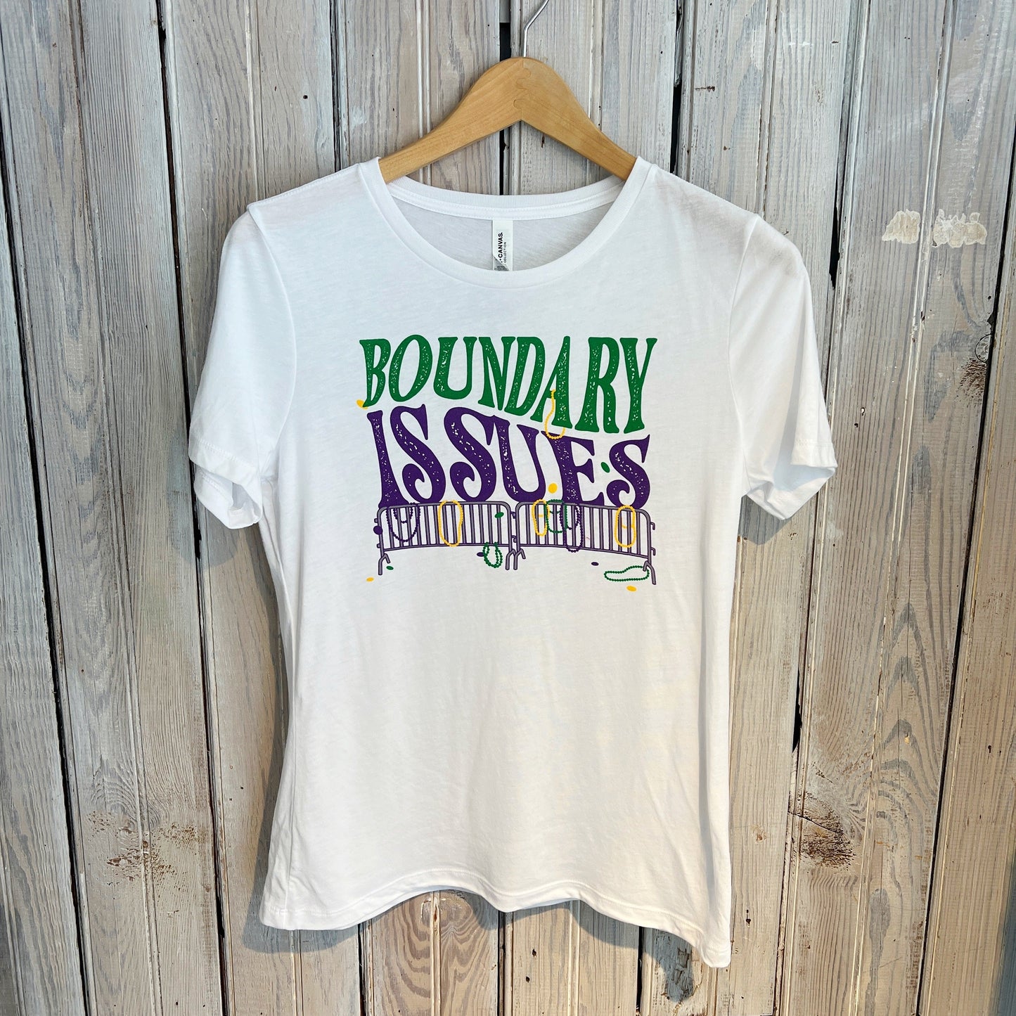 Boundary Issues Women's Crew Neck-white