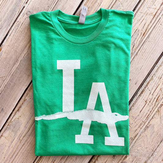 LA Gator Unisex Tee-Tri Green