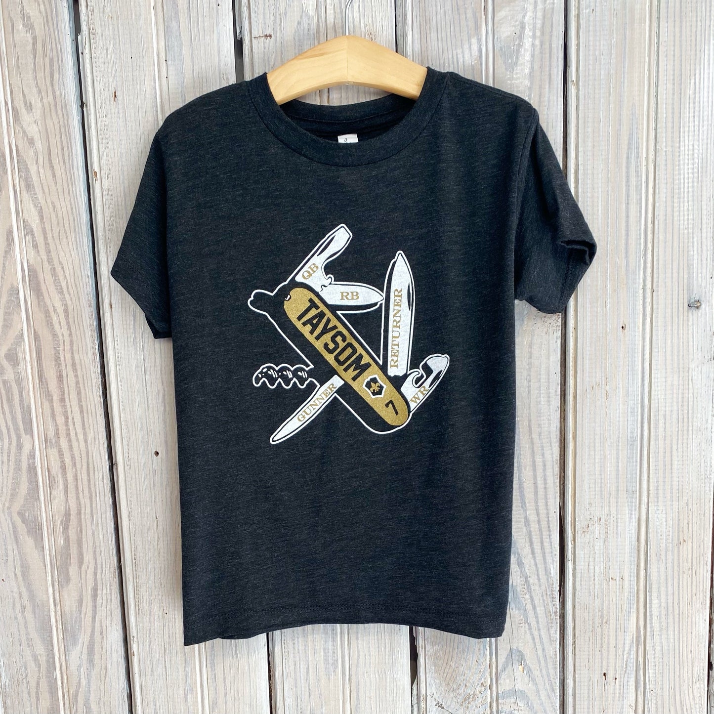 Taysom Kids Tee-tri black