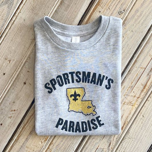 Sportsman's Kid's Tee-saints grey