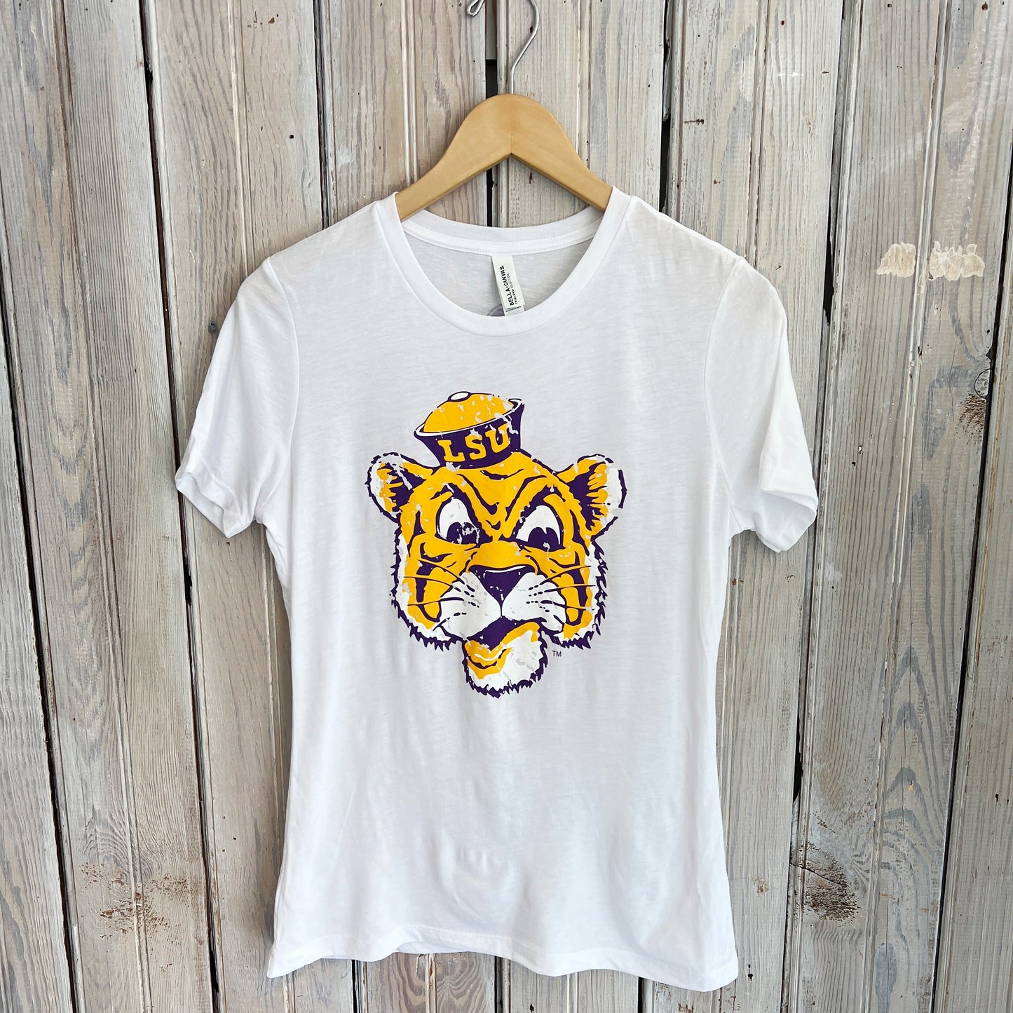 LSU Sailor Mike Womens Tee-white