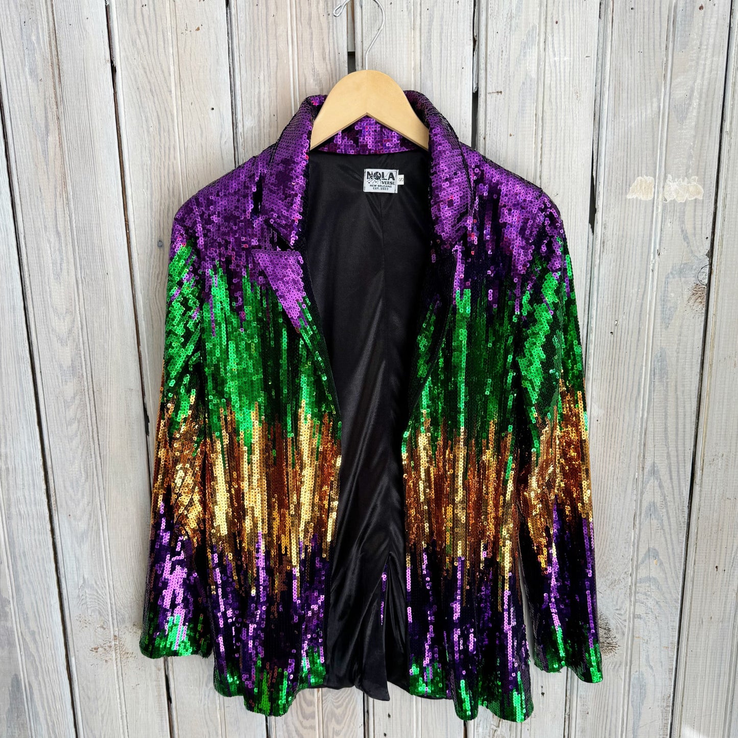 Nolaverse Mardi Ombre Sequin Blazer