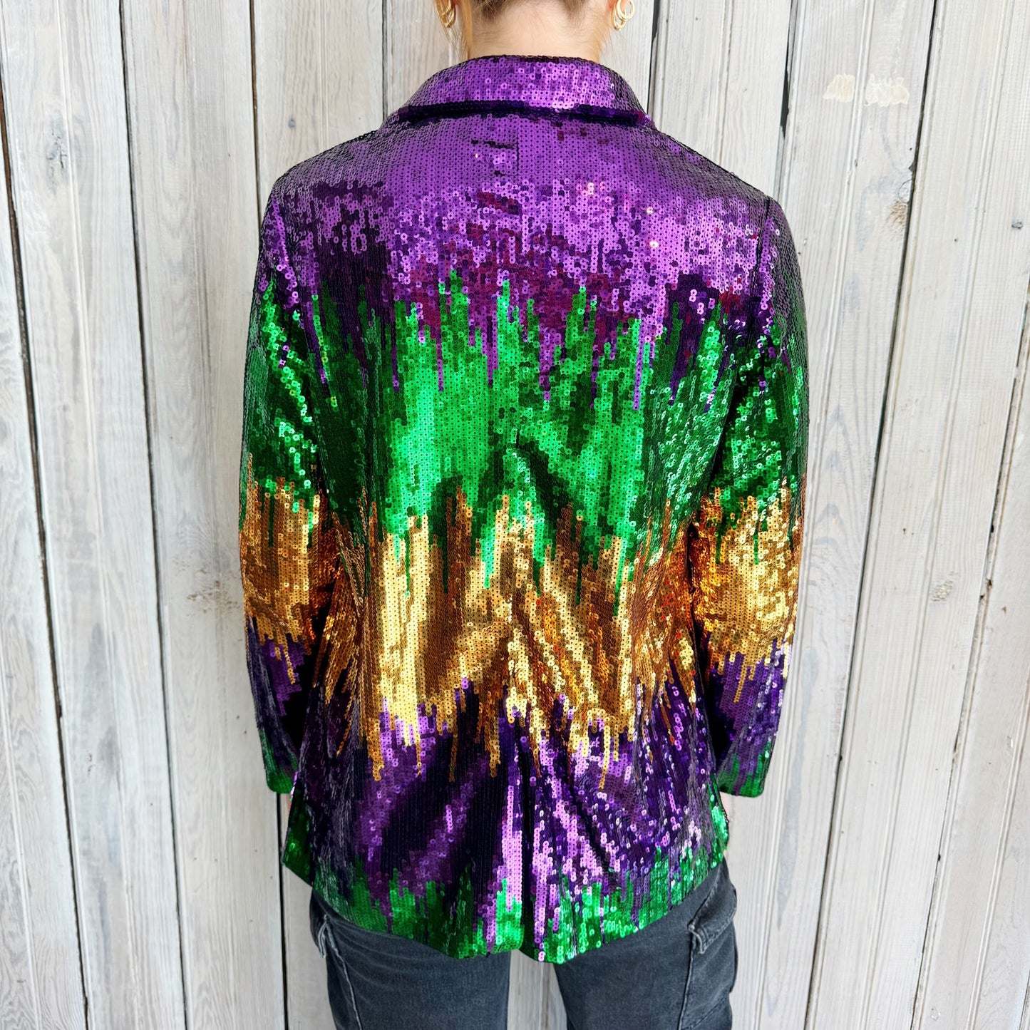 Nolaverse Mardi Ombre Sequin Blazer