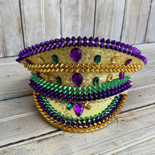 *EMAIL PREORDER* Mardi Gras Conductor Hat-mardi