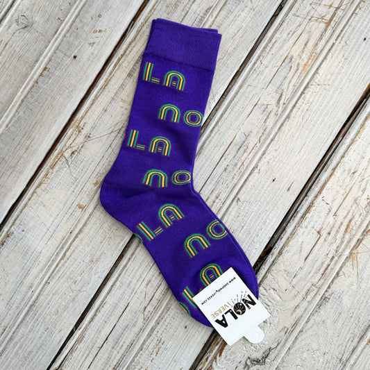 Nolaverse MG Mono Nola Sock-purple