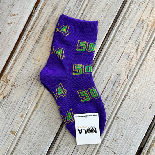 Nolaverse MG 504 Kids Sock-purple