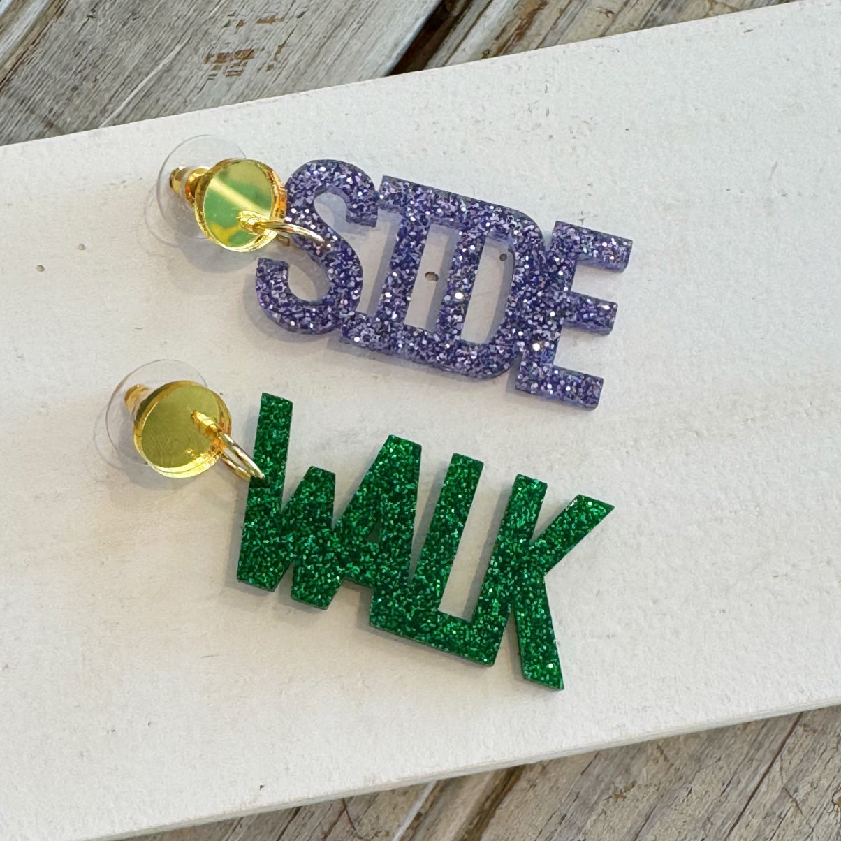 Side Walk Acrylic Earring