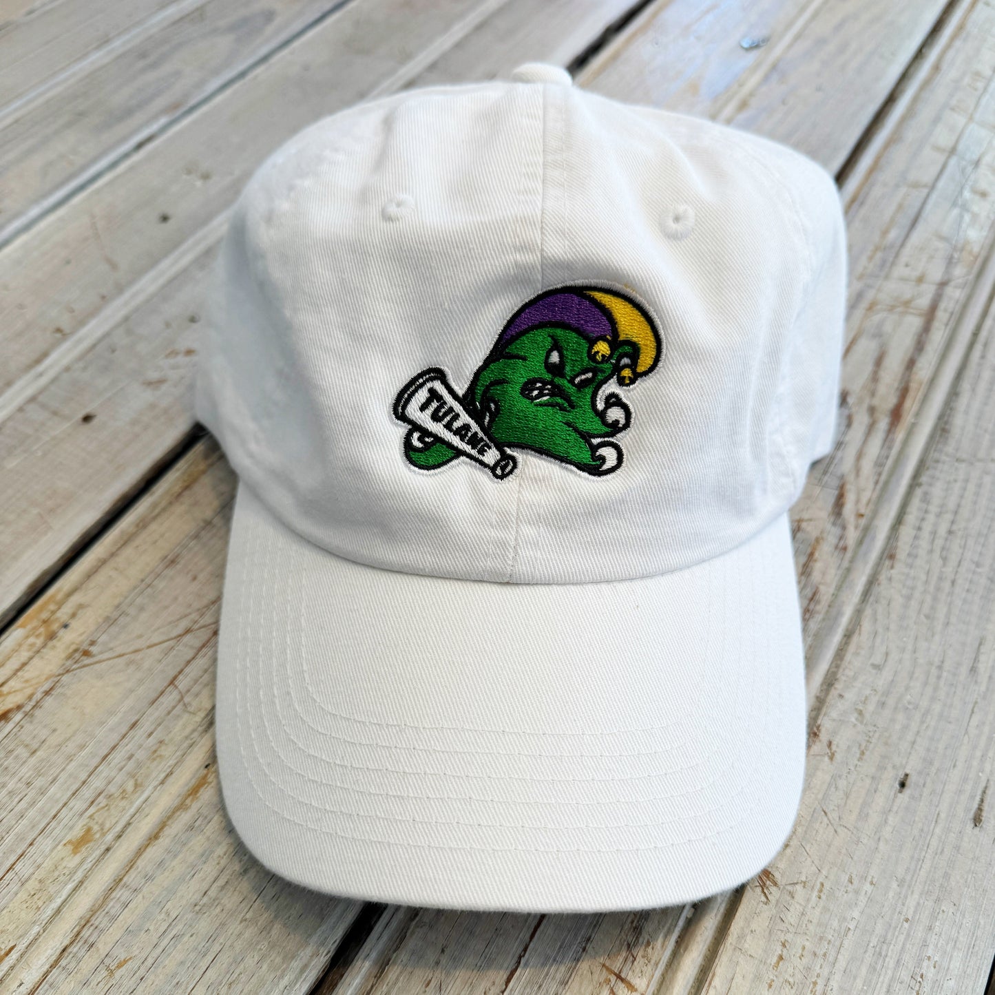 JT x Tulane Jester Wave Hat-white